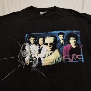 Vintage 90s 1992 The Cure Wish Tour T Shirt Brockum Tagged XL FITS SIZE Medium